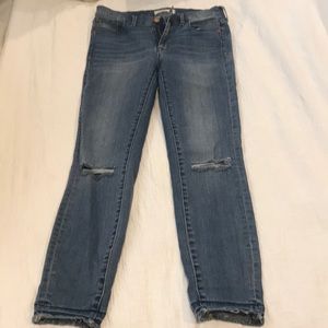 Madewell High Riser Skinny destructed